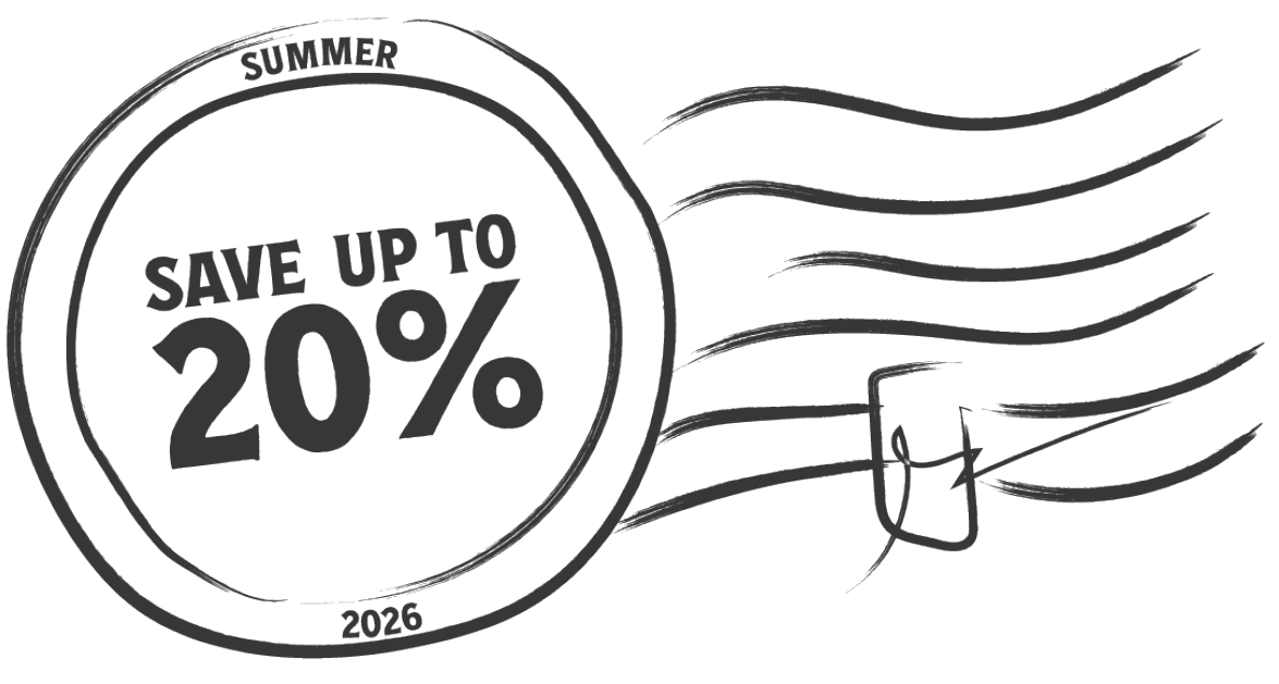 Up to 20% off summer sale